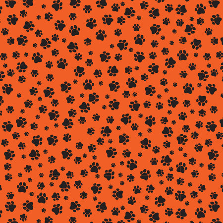 SQ3002 Fun Pawprints Square, Orange