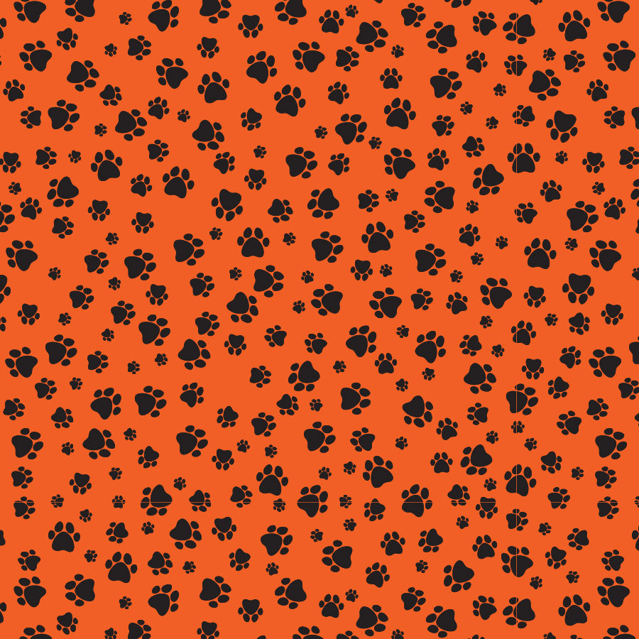 SQ3002 Fun Pawprints Square, Orange