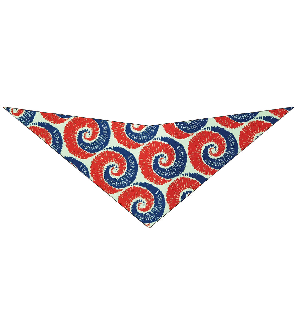 S3016 Patriotic Doggie Bandana, White