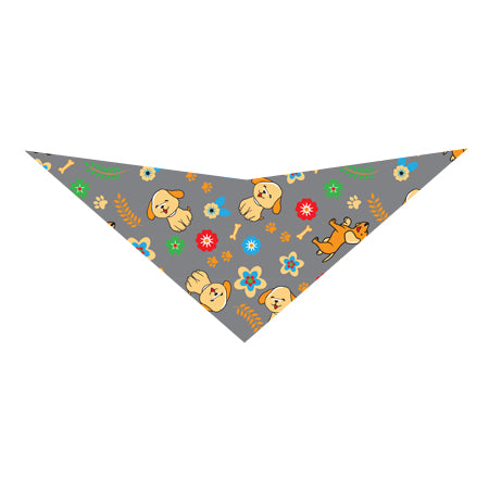 SA3040 Paws, Bones, Flowers & Doggie Bandana