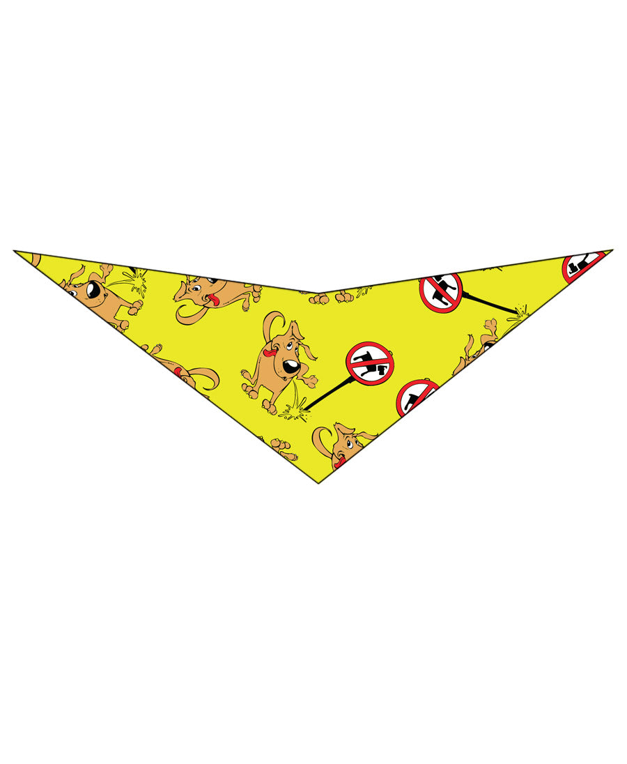 SA3055  Funny Doggie Bandana, Yellow