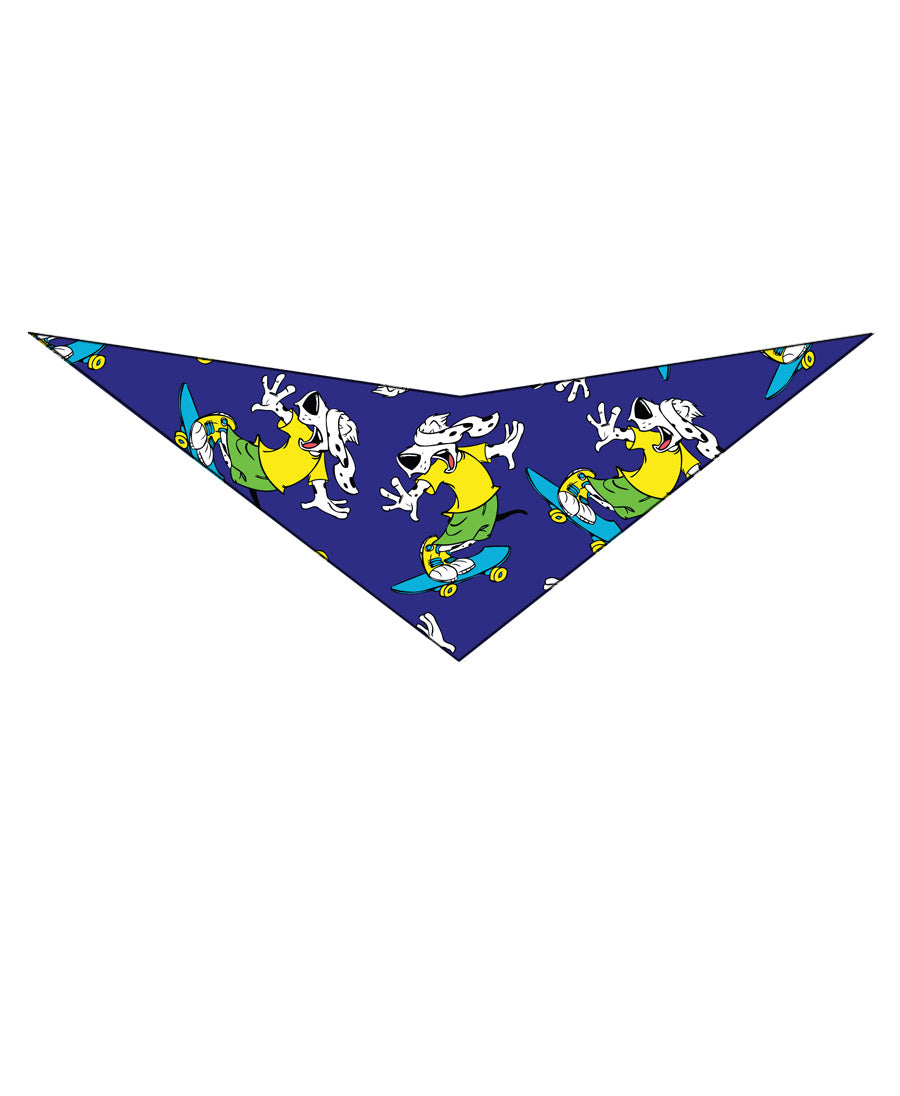 S3056 Skateboard Doggie Bandana, Blue