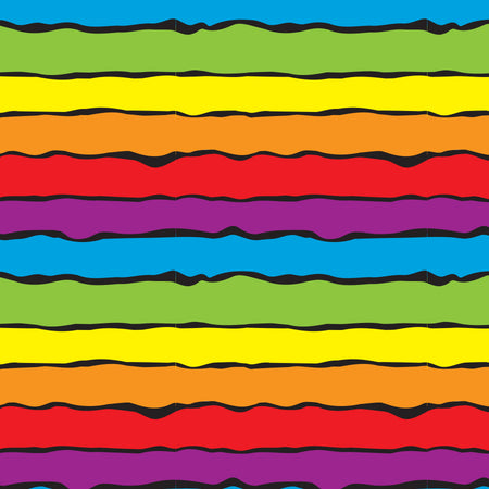 SQ3075 Rainbow Sunset Stripes Square, Striped