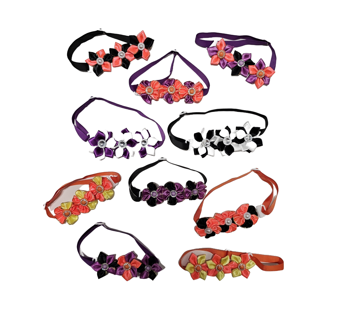 FC1 12 Mix Pack Halloween Flower Collars