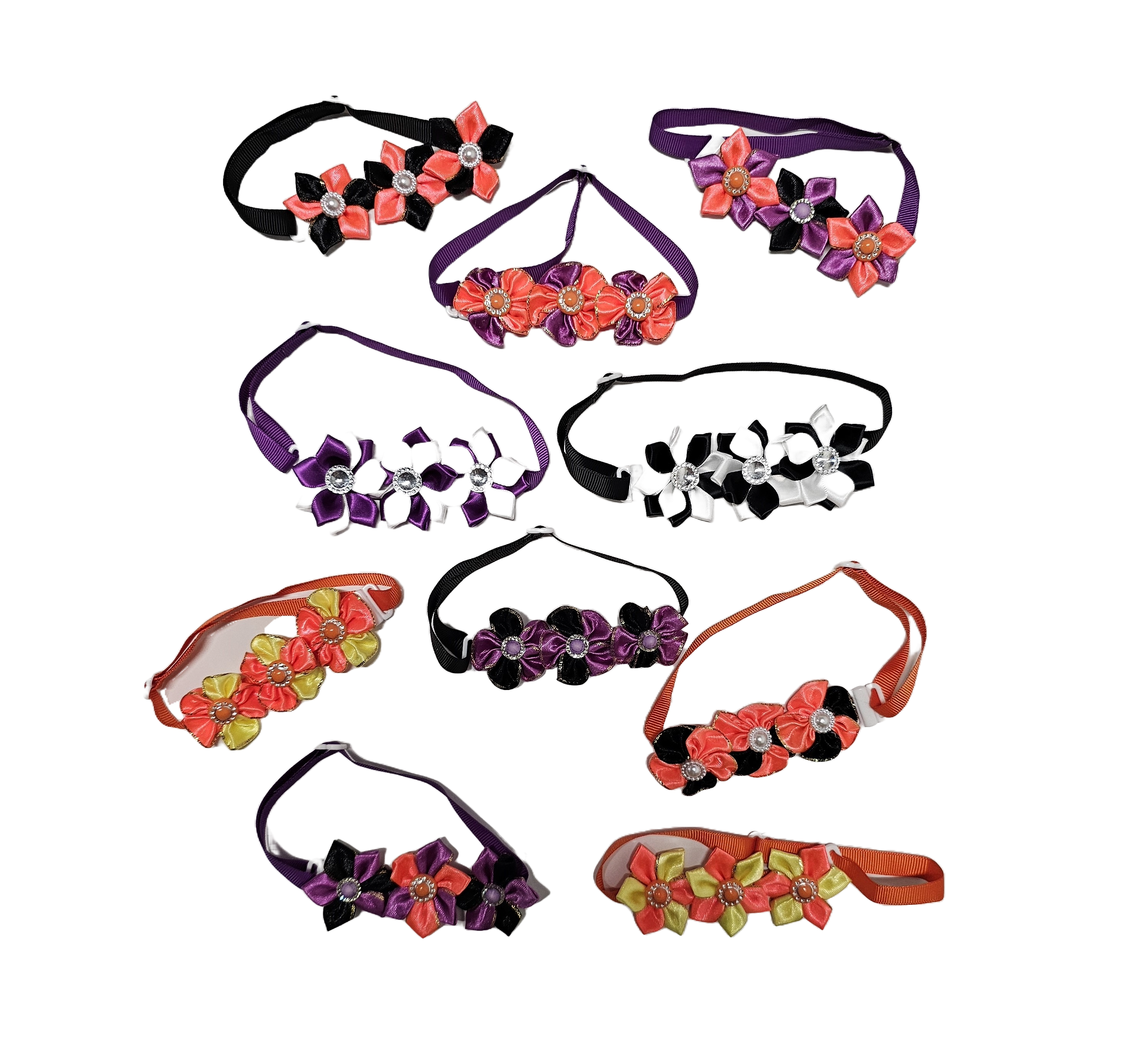 FC1 12 Mix Pack Halloween Flower Collars