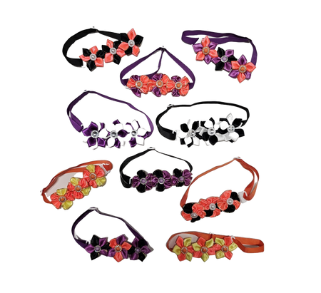 FC1 12 Mix Pack Halloween Flower Collars