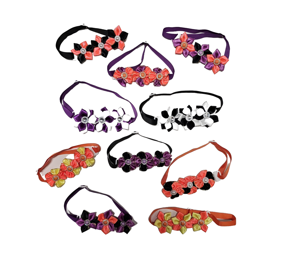 FC1 12 Mix Pack Halloween Flower Collars