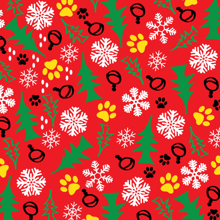 SQ3101 Christmas Bandana Red