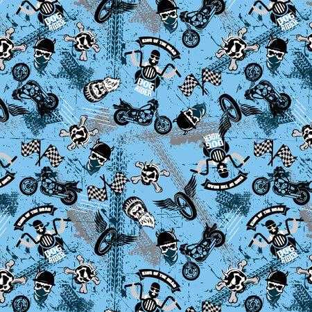 SQ3103  Dog Rider Bandana, Blue