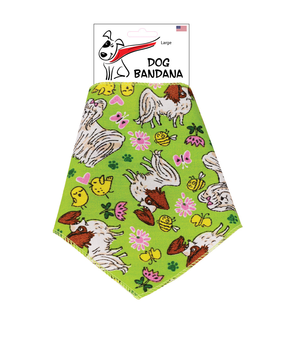 S3104 Spring Doggie Bandana, Green
