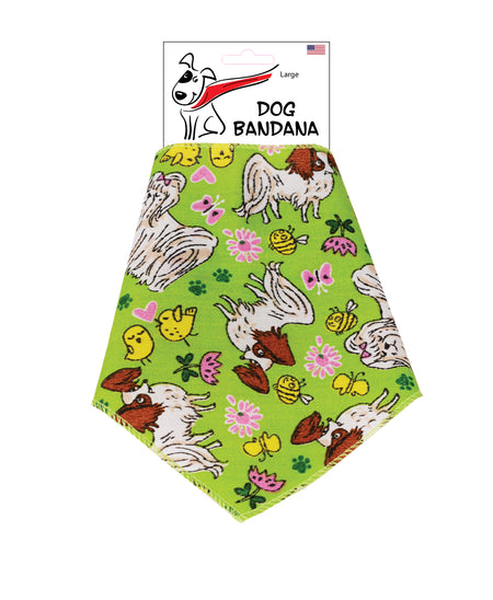 S3104 Spring Doggie Bandana, Green