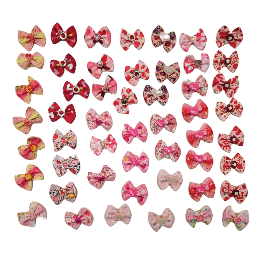 PKB7 24 Mix Pack Valentine's Day Bows