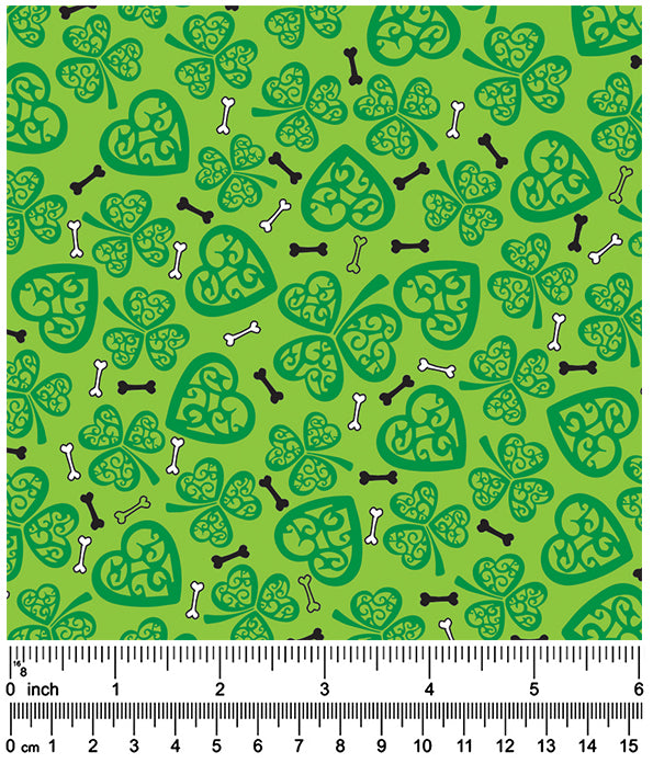 F7108 St. Patrick's Fabric Green