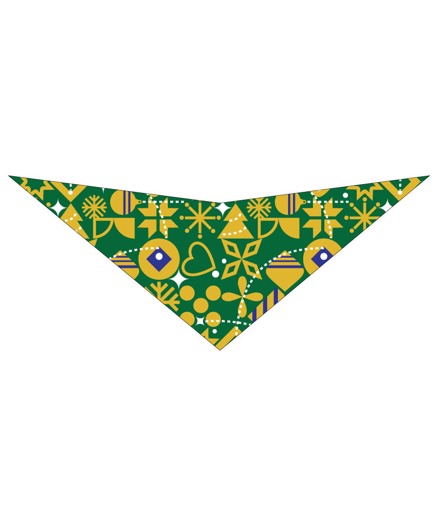 S3109 Christmas Bandana, Green
