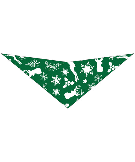 S3010 Christmas Bandana Green