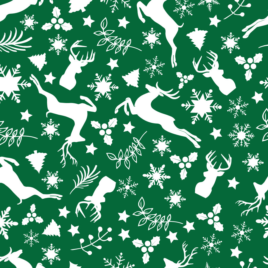 SQ3010 Christmas Bandana Green