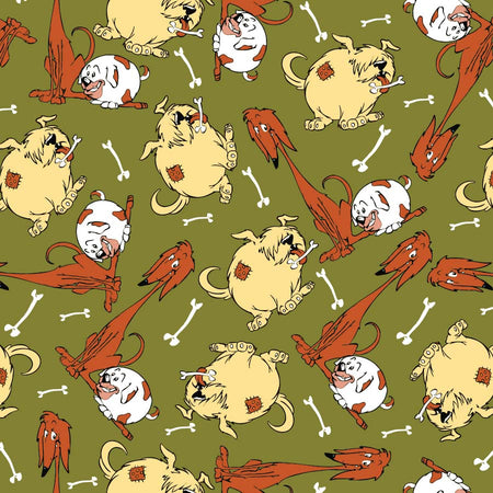 SQ3115 Dog Buddies Bandana, Green
