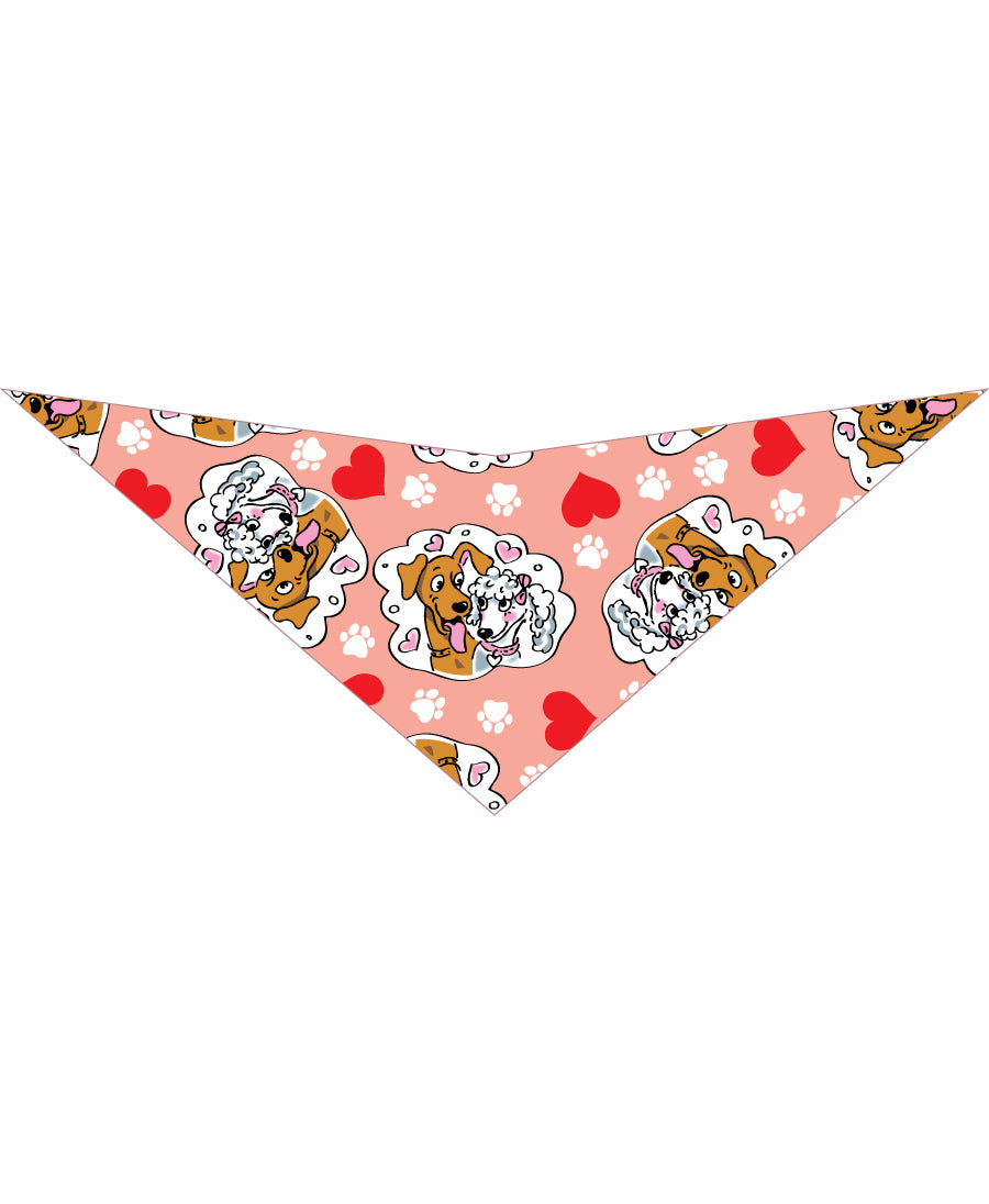 SA3116 In Love Doggie Bandana