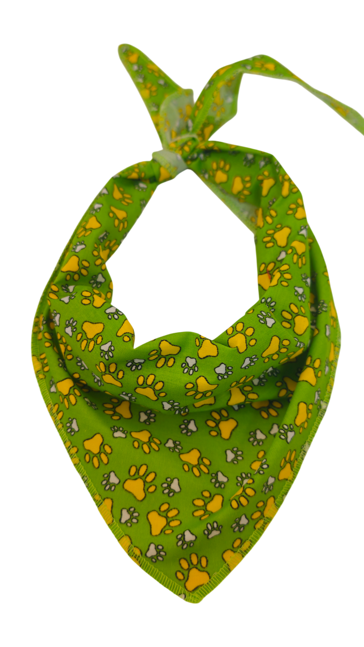 S3116 Paws on Green Bandana