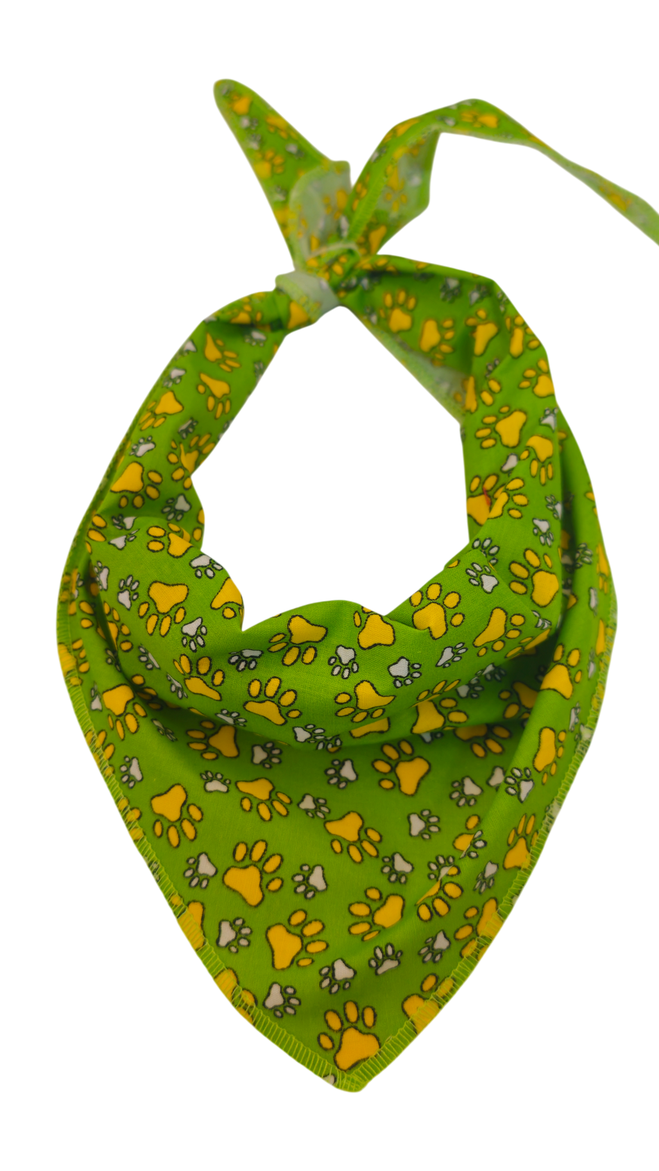 S3116 Paws on Green Bandana