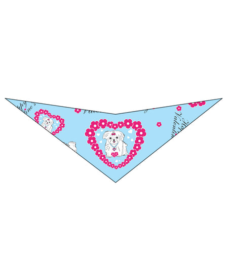 S3120 Valentine's Day Doggie Bandana, Blue