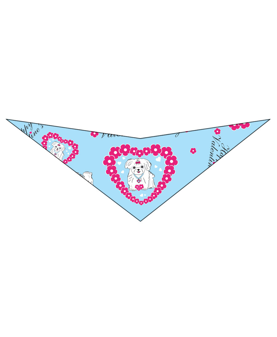 S3120 Valentine's Day Doggie Bandana, Blue