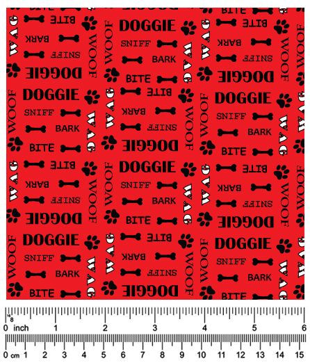 F7121 Doggie Bandana Red