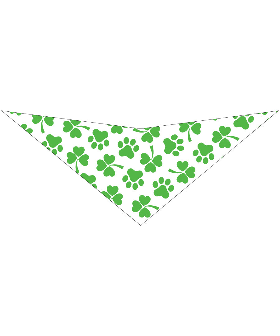 S3123 St. Patrick's Day Bandana Green/White