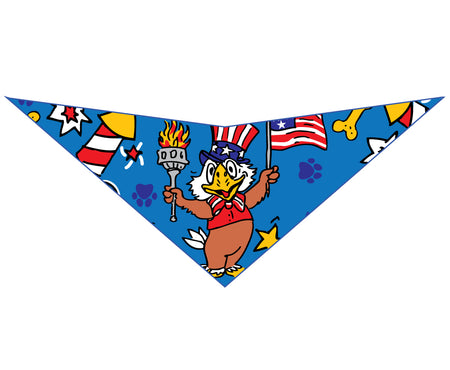 S3127 American Eagle Flag Doggie Bandana, Blue