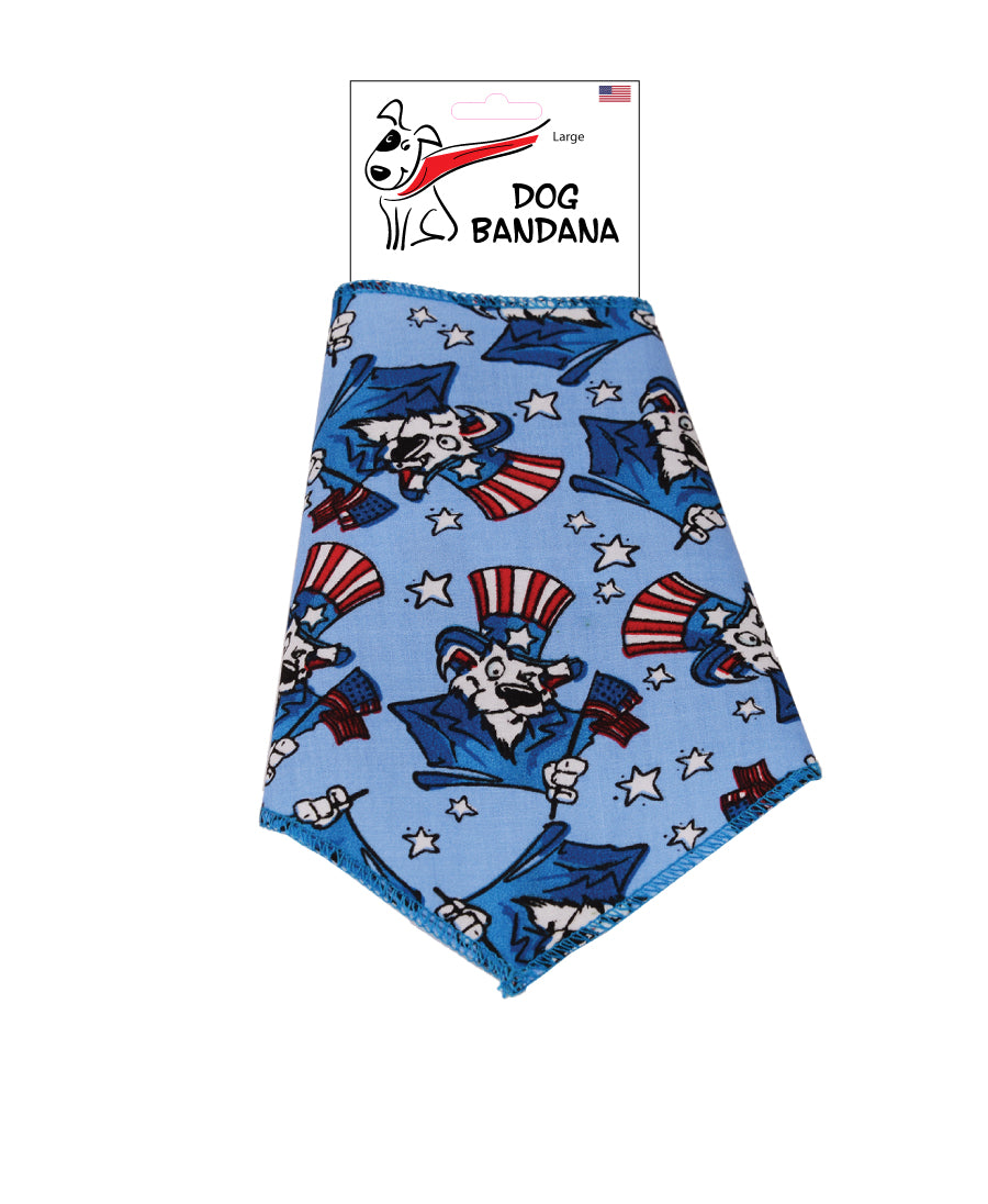 S3128 Uncle Sam Doggie Bandana, Blue