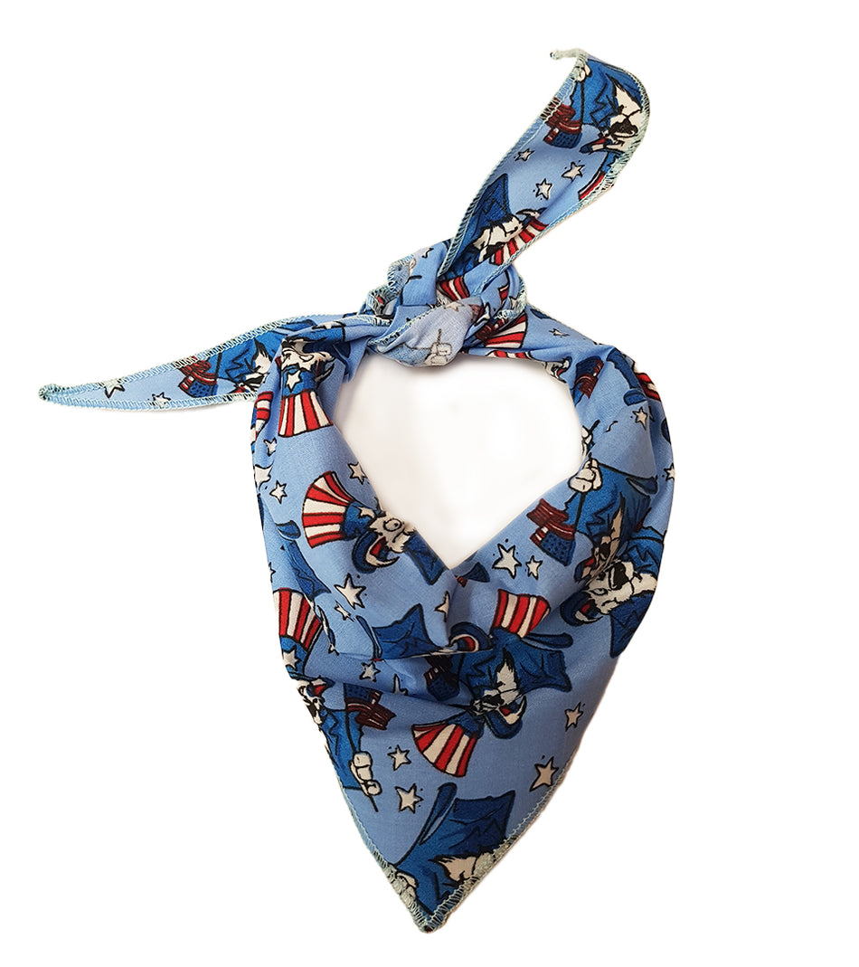 S3128 Uncle Sam Doggie Bandana, Blue