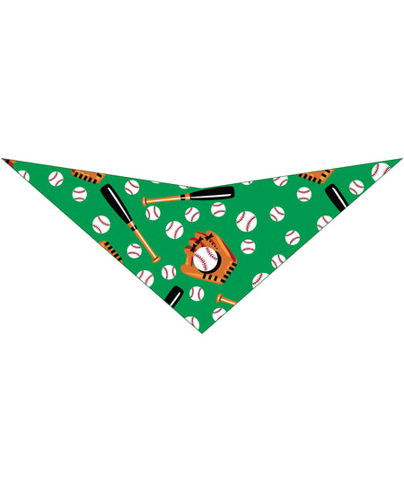 SA3012 Baseball Bat Doggie Bandana, Green