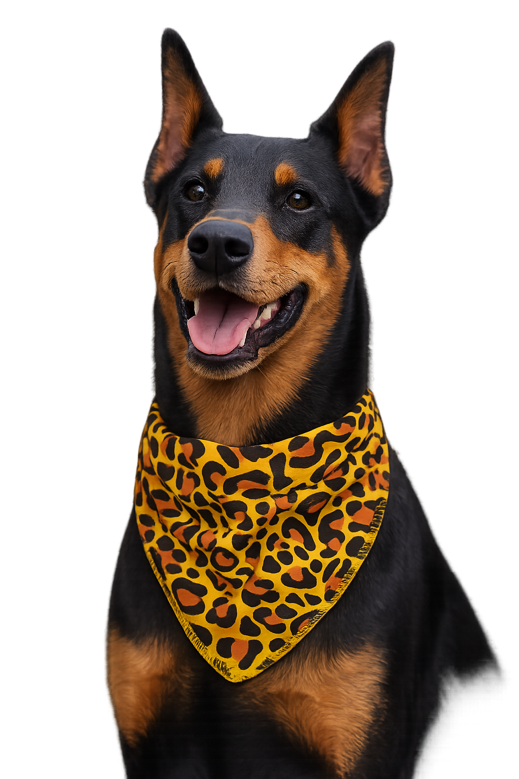 S3132 Leopard Print Doggie Bandana