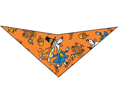 SA3135 Pilgrim Doggie Turkey Day Bandana, Orange
