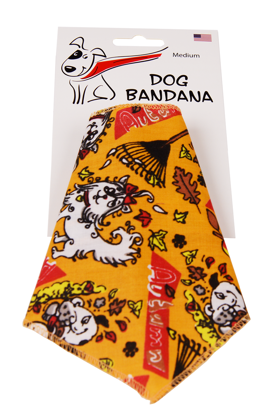 S3137 Autumn Doggie Bandana, Orange