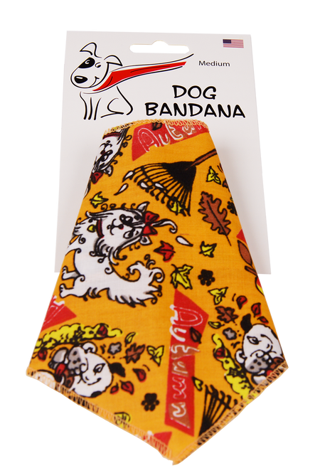 S3137 Autumn Doggie Bandana, Orange