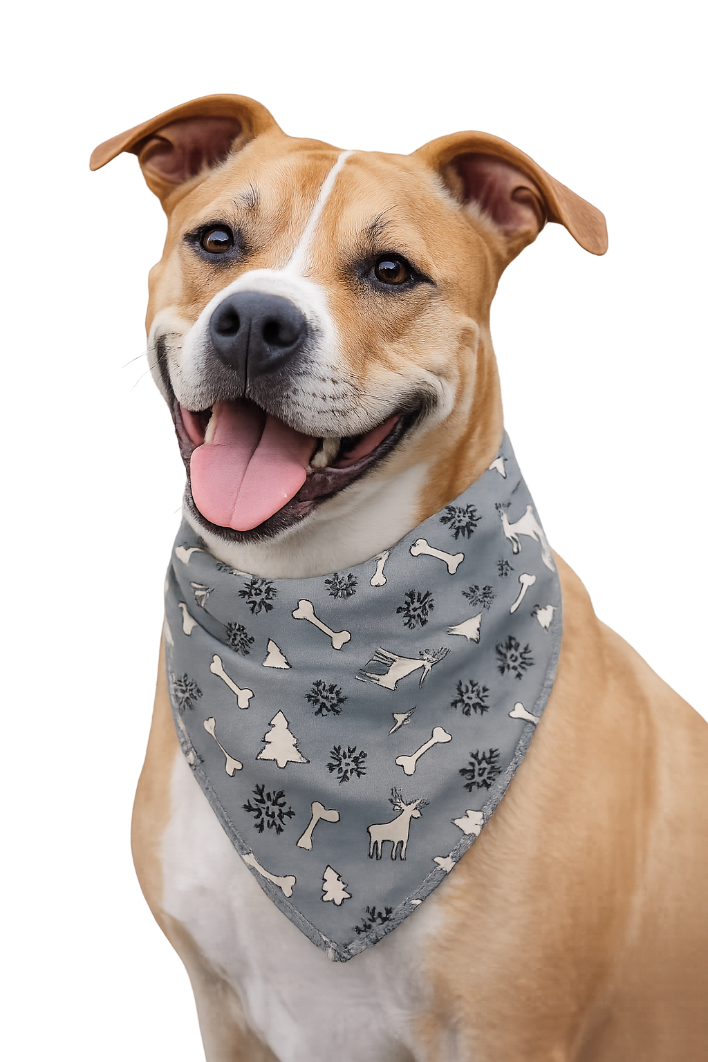 S3138 Holiday Bandana Grey
