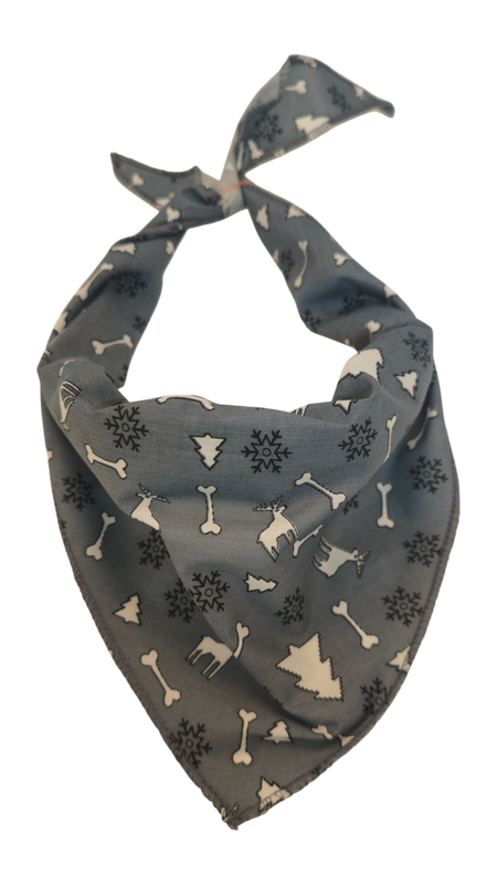 S3138 Holiday Bandana Grey