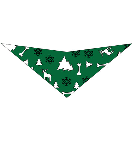 S3139 Christmas Bandanas Green