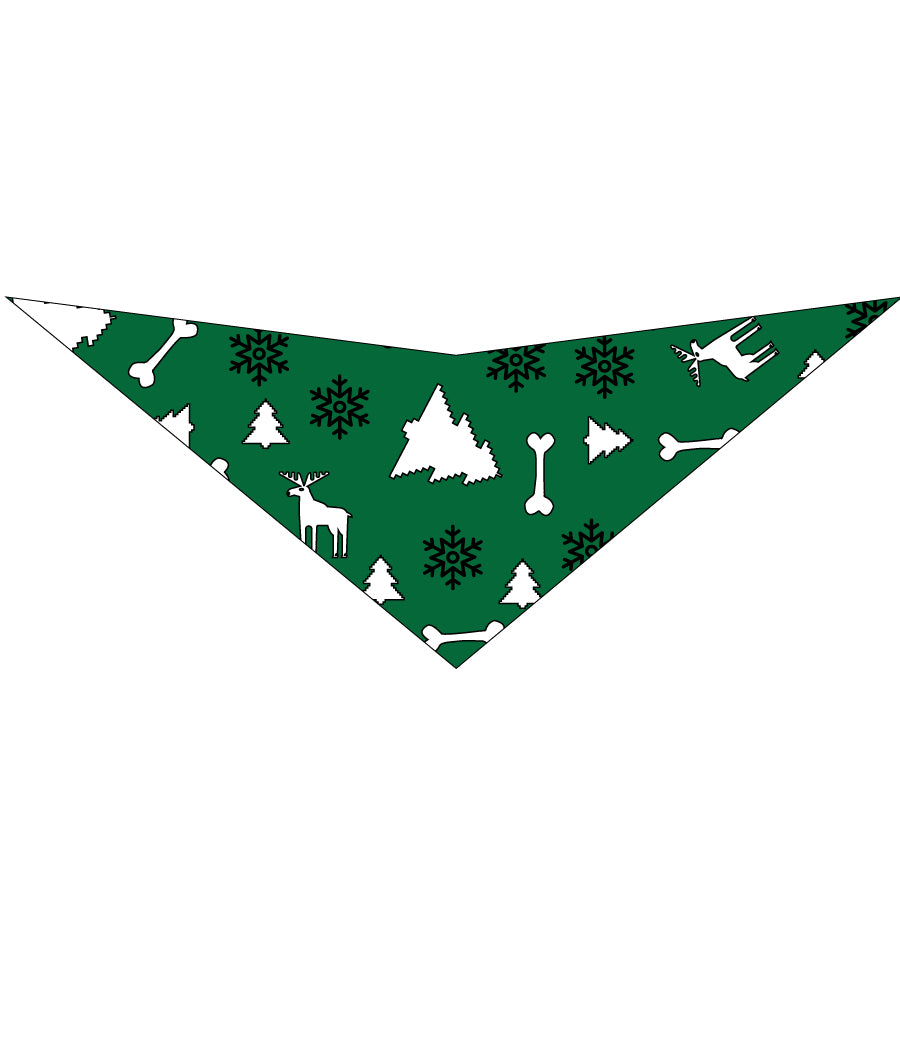 S3139 Christmas Bandanas Green