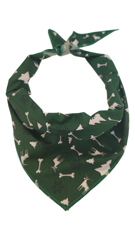 S3139 Christmas Bandanas Green