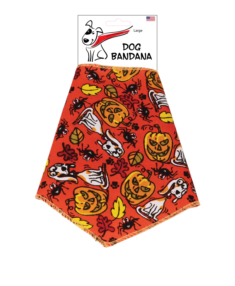SA3141 Spooky Doggie Bandana, Brown