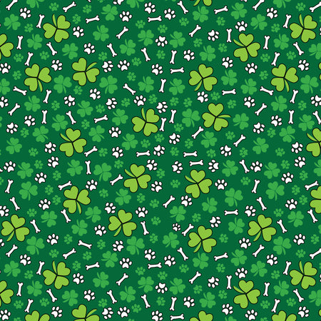 SQ3143 St. Patrick's Doggie Bandana, Green