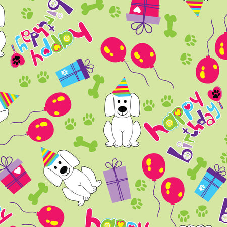 SQ3144 Happy Birthday Doggie Bandana 