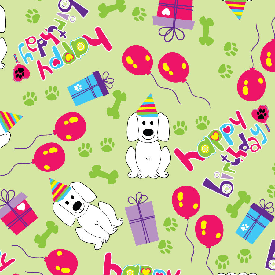 SQ3144 Happy Birthday Doggie Bandana 