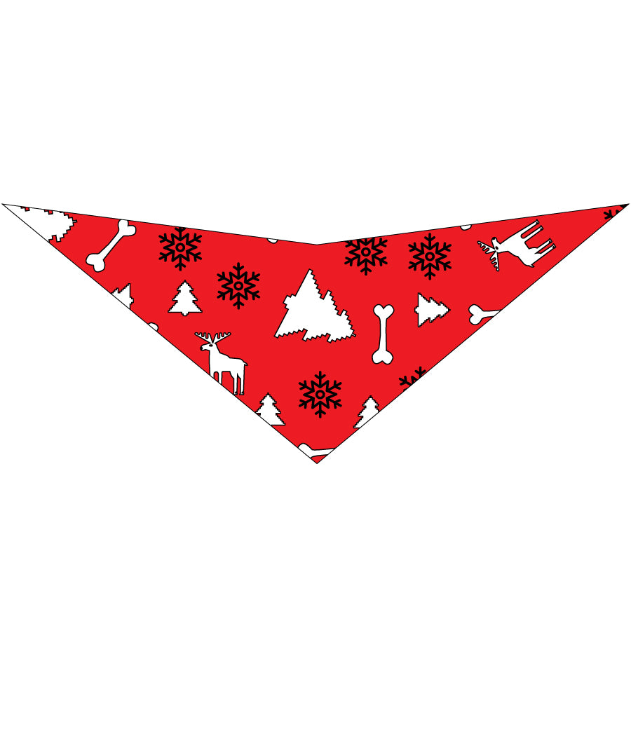S3149 Christmas Bandana Red