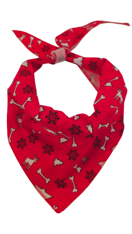 S3149 Christmas Bandana Red