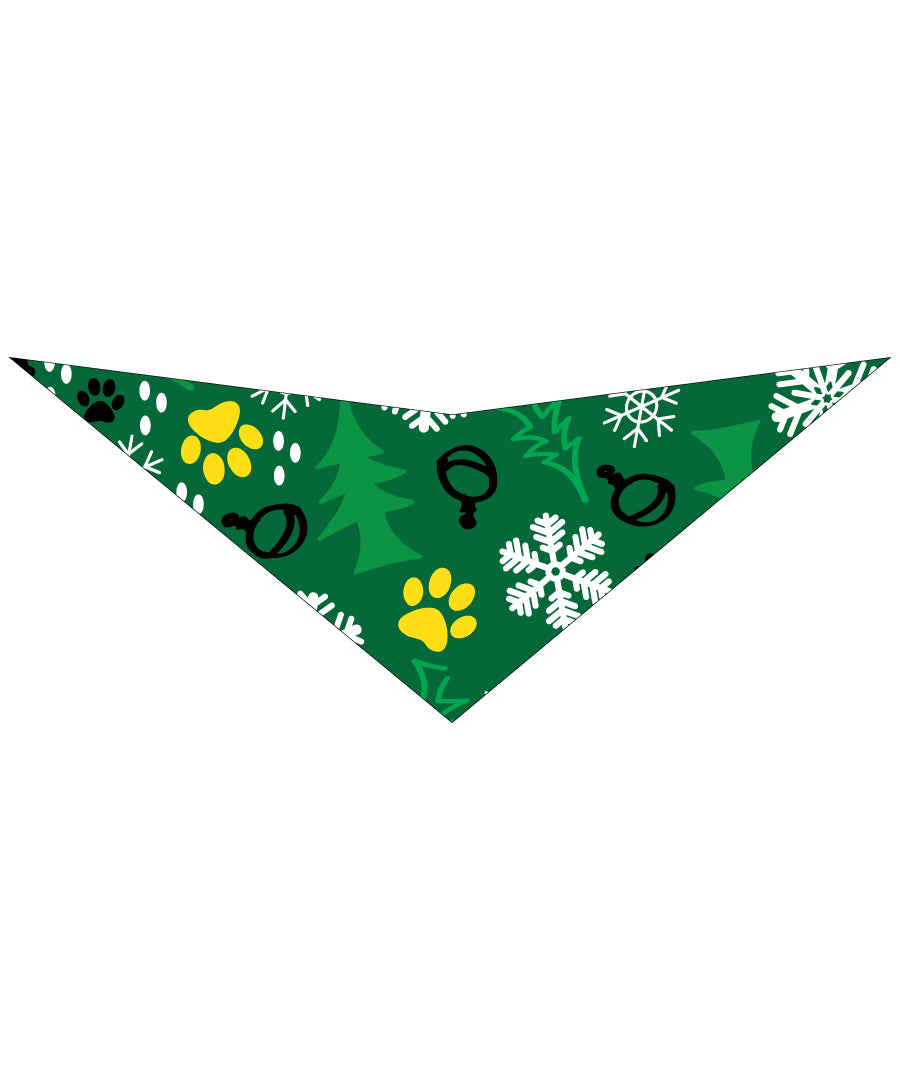 S3150 Christmas Bandana Green