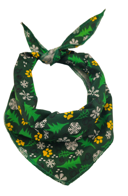 S3150 Christmas Bandana Green