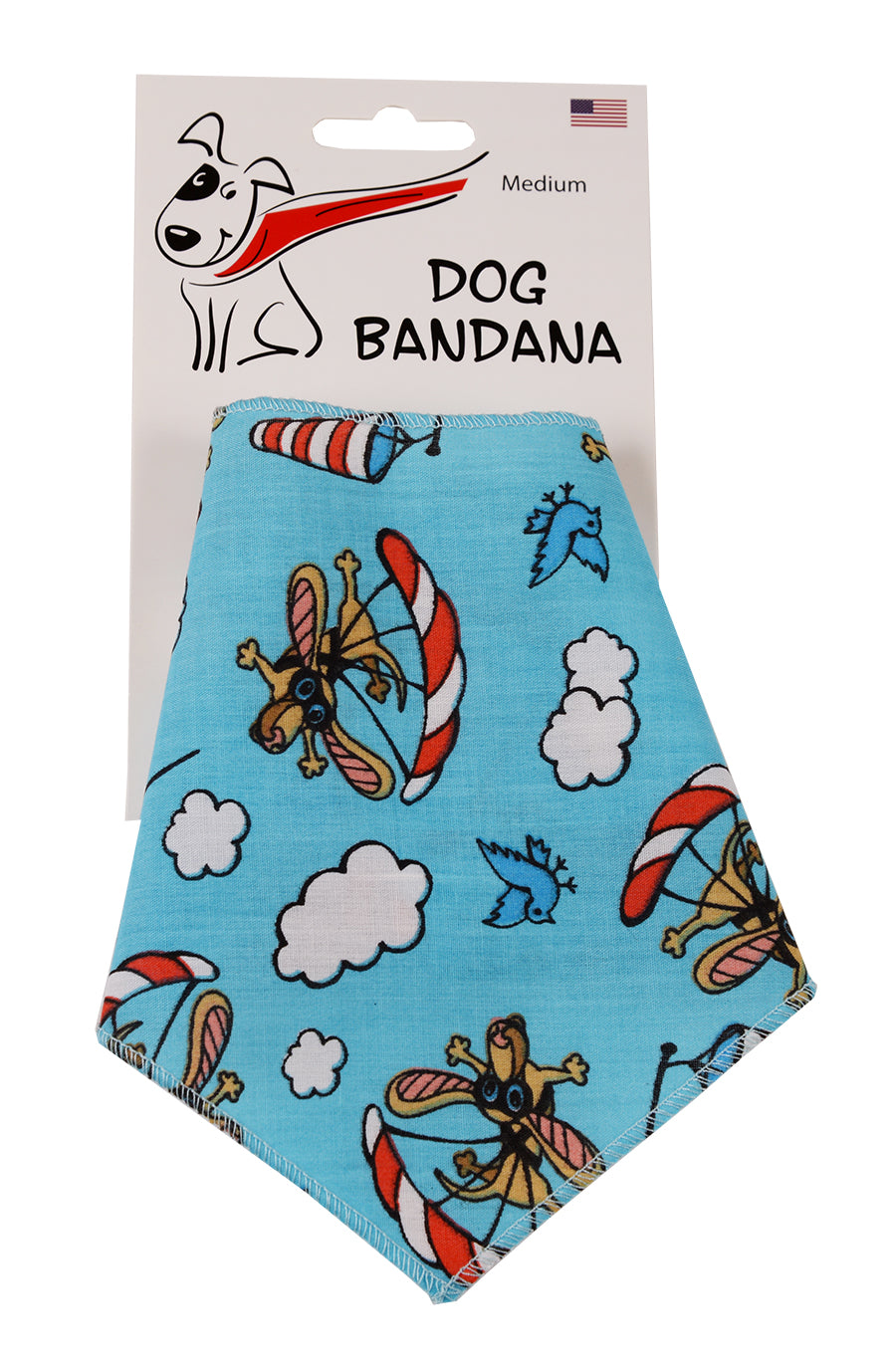 SA3155 Skydiving Parachute Doggie Bandana, Blue